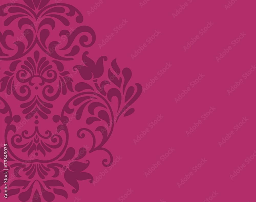 wedding card design, paisley floral pattern , India