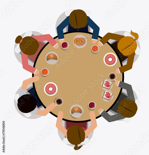 lunch time desing vector illustration.