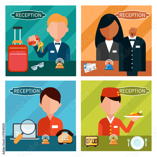 Set of reception character
