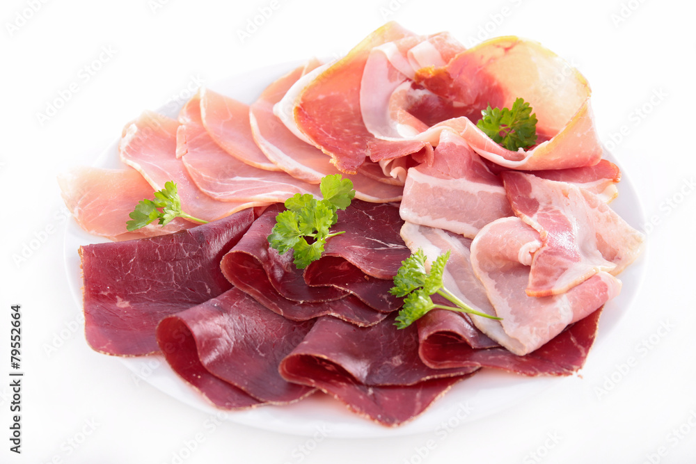 plate of delicatessen