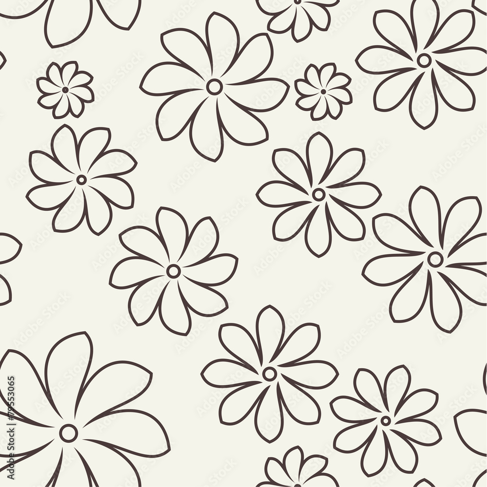 Vector seamless pattern. Black and white abstract background. Vector seamless pattern. Black and white abstract background.