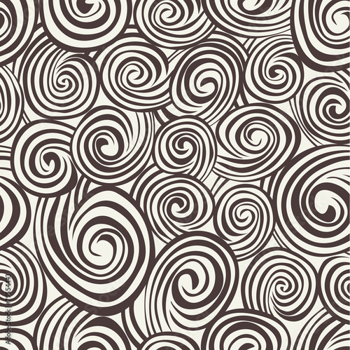 Vector seamless pattern. Black and white abstract background.