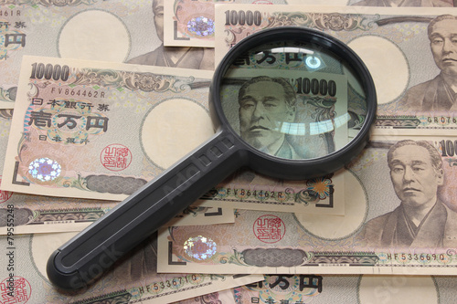 経済の分析を１万円札とルーペで Analyze economy with a magnifier