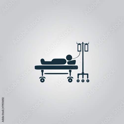 Illustration of Life icons, hospitalized