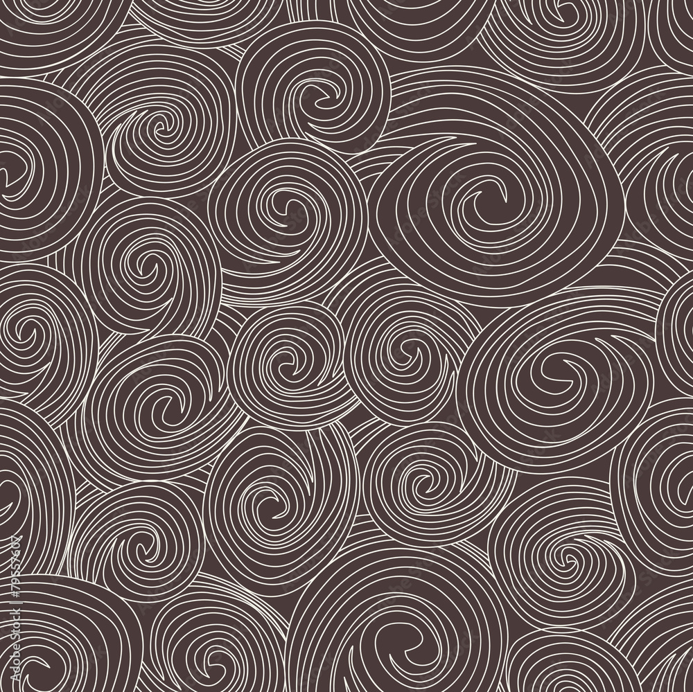 Vector seamless pattern. Black and white abstract background.