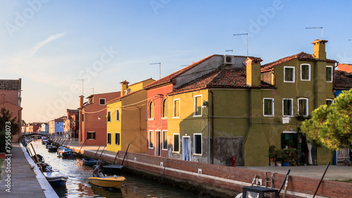 Colorful Houses of Burano in the lagoon of Venice, Italy © andiz275