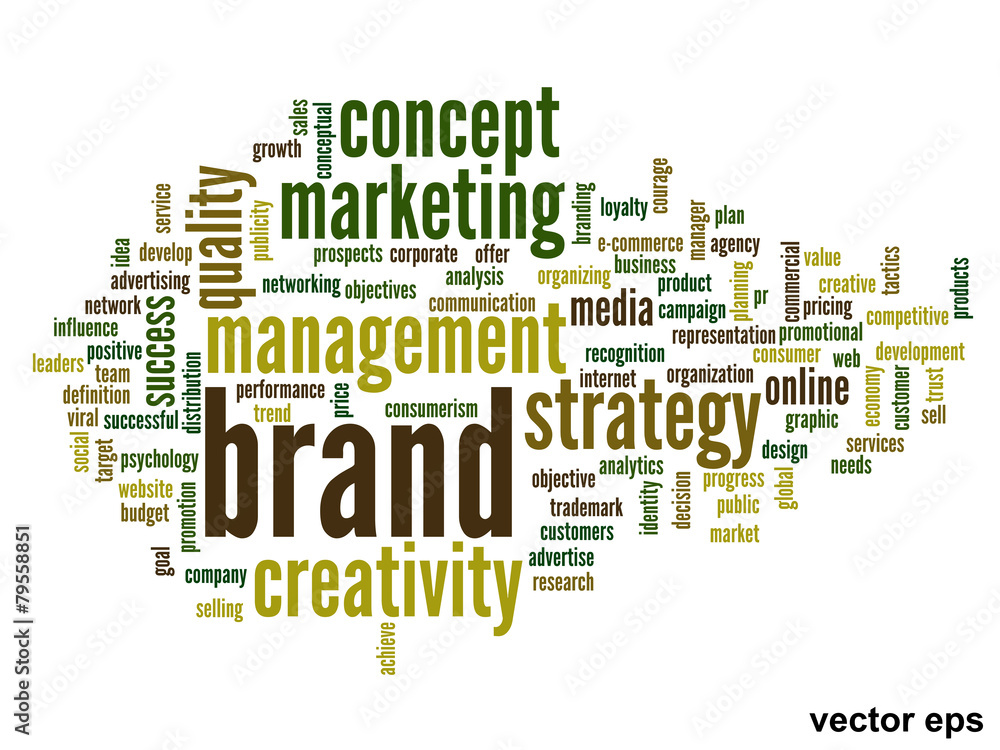 Vector conceptual business word cloud Vector conceptual business word cloud