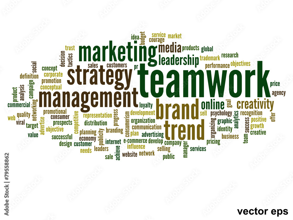 Vector conceptual business word cloud Vector conceptual business word cloud