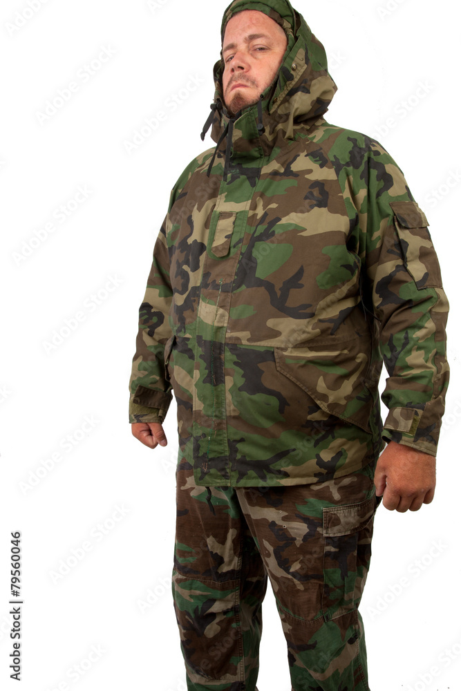 Man in Camouflage Man in Camouflage