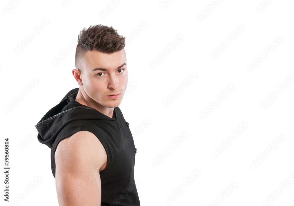 Portrait of a young model with copy space Portrait of a young model with copy space