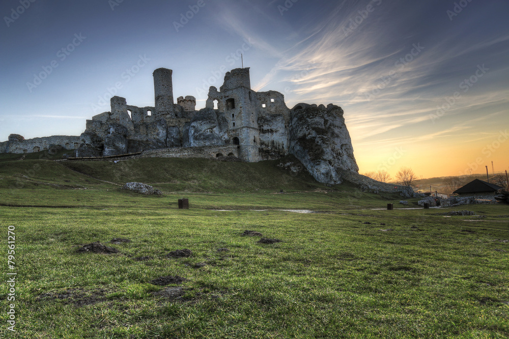Medieval castle in Ogrodzieniec