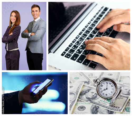 Collage of business photos