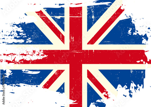 Scratched UK Flag