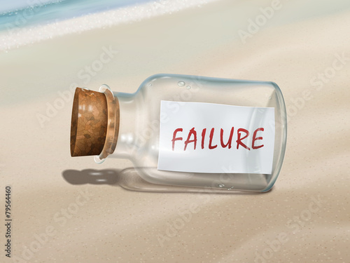 failure message in a bottle