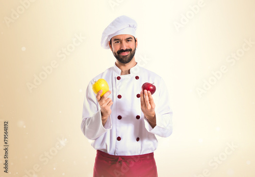 Wallpaper Mural Chef holding apples Torontodigital.ca
