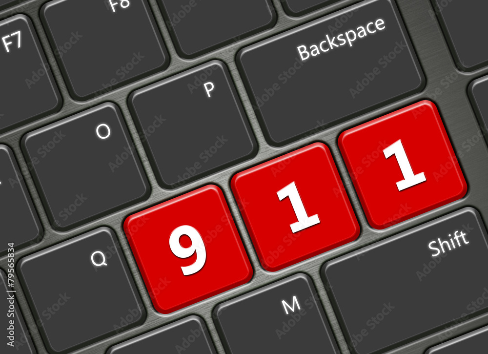 computer keyboard with 911 emergency number computer keyboard with 911 emergency number