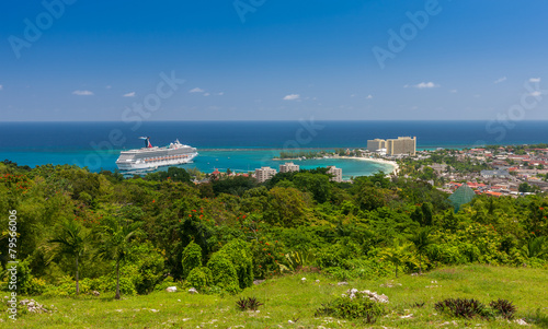 Caribbean beach on the northern coast of Jamaica, near Dunn's