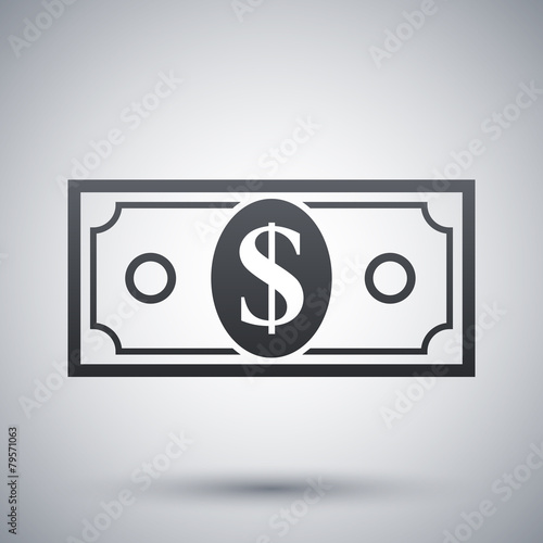Vector dollar bill icon