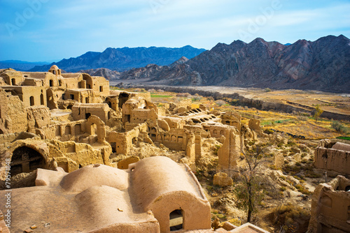 Ghost town of Kharanaq in Iran