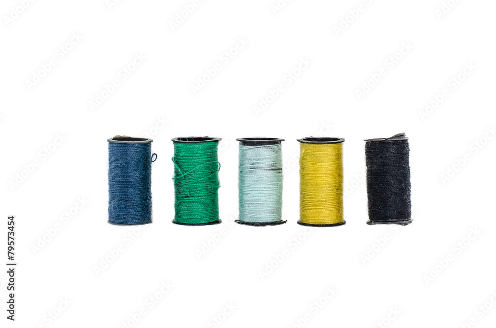 The colorful Minin thread in isolated style The colorful Minin thread in isolated style