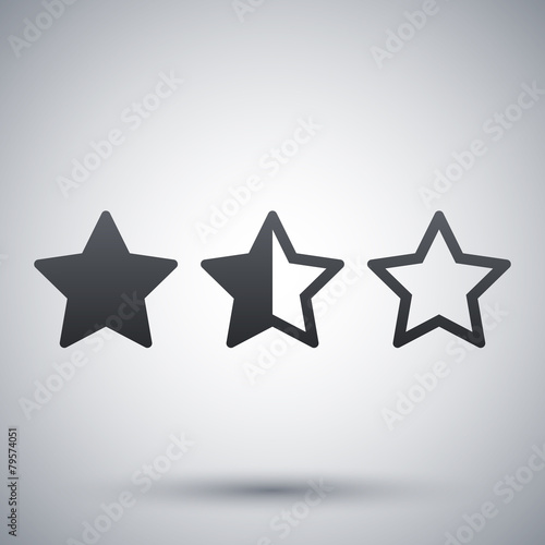Fototapeta Naklejka Na Ścianę i Meble -  Rating stars icon, vector