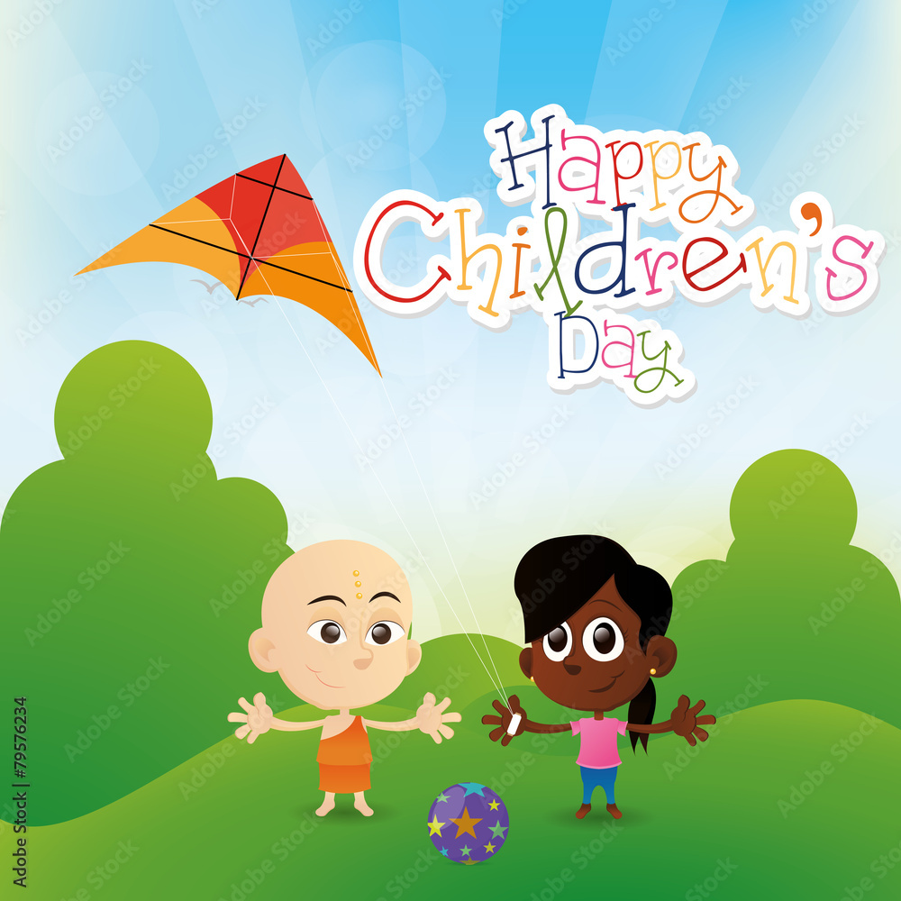 Obraz premium Happy children's day