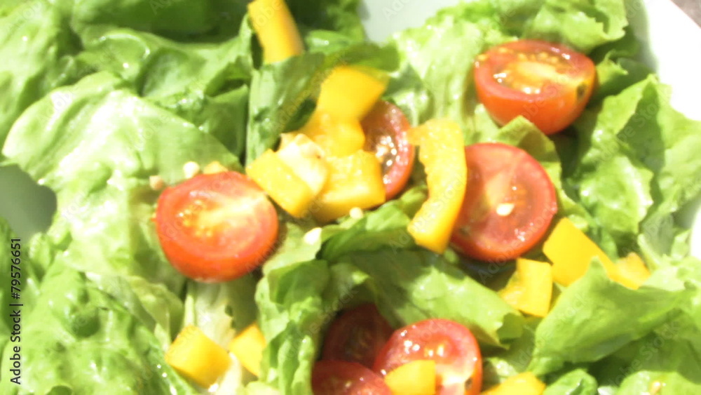 CU SALAD BOWL WITH RED PEPPER FALLING IN