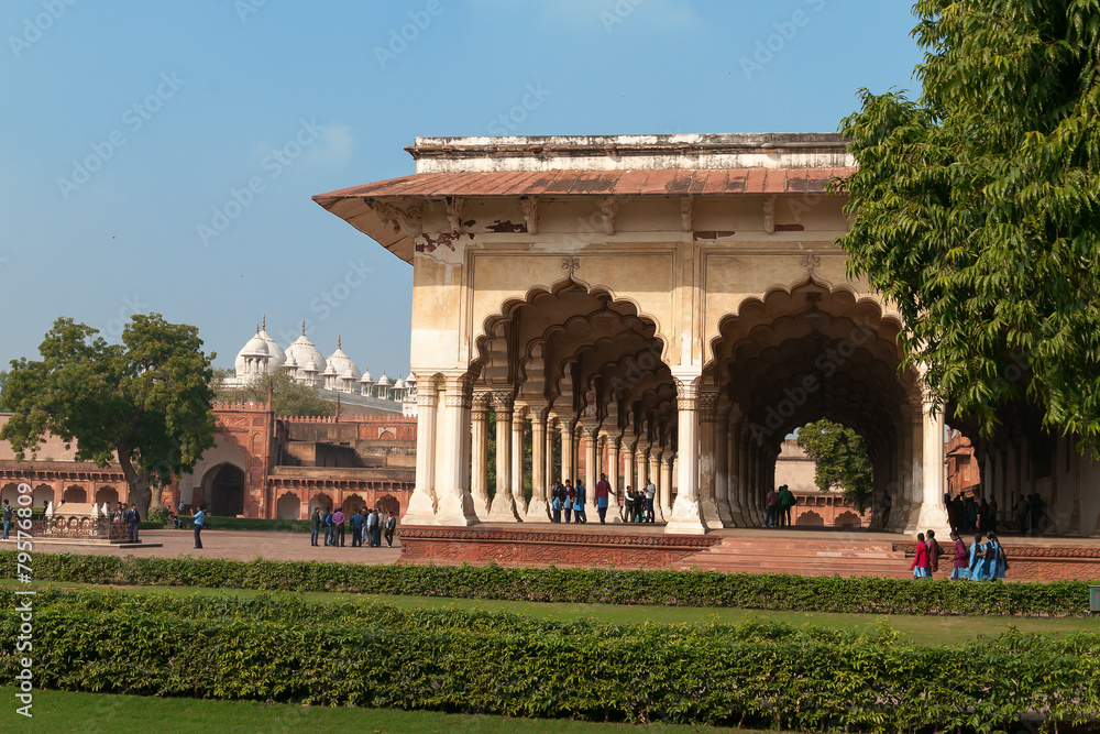 Fototapeta premium Diwan I Am, Hall of Public Audience in Red Agra Fort