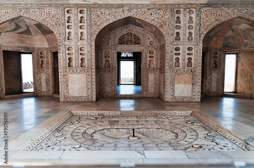 Interior of the Musamman Burj in Red Agra Fort