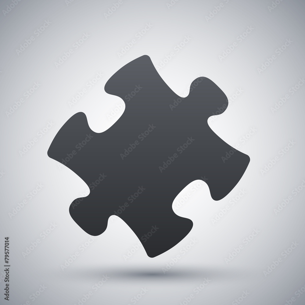 Vector puzzle icon Vector puzzle icon