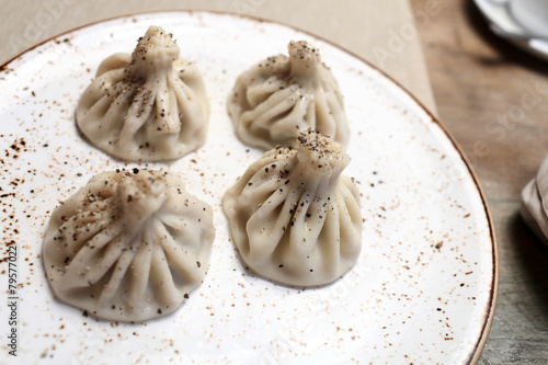 Khinkali with black pepper