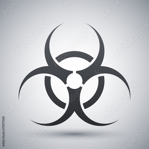 Vector biohazard sign or icon