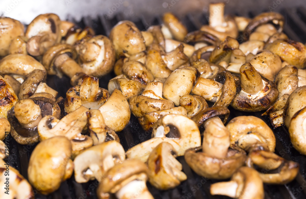 cooking mushrooms on the grill cooking mushrooms on the grill