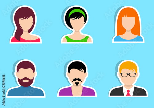 Men and women labels