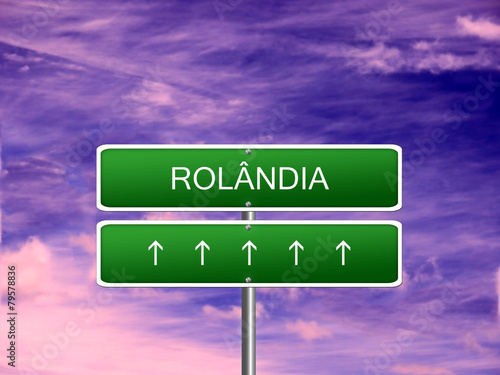 Rolandia City Welcome Sign photo