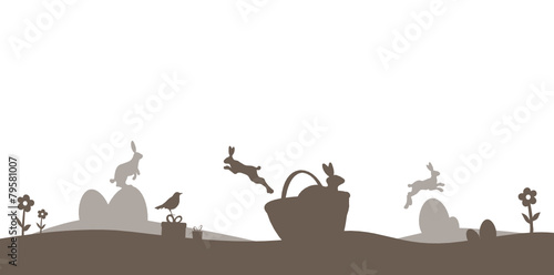 Osterwiese Silhouette