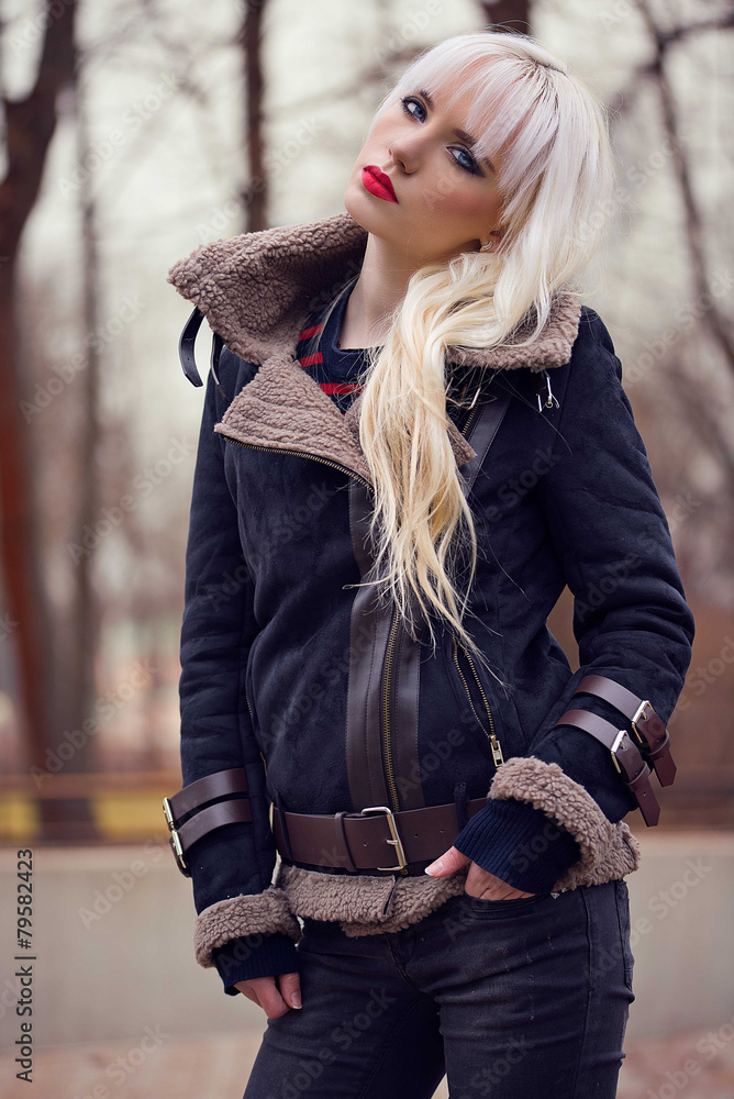 Portrait of beautiful woman outdoors Portrait of beautiful woman outdoors