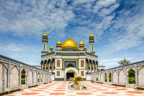 Jame Asr Hassanil Bolkiah Mosque-Brunei,Asia photo
