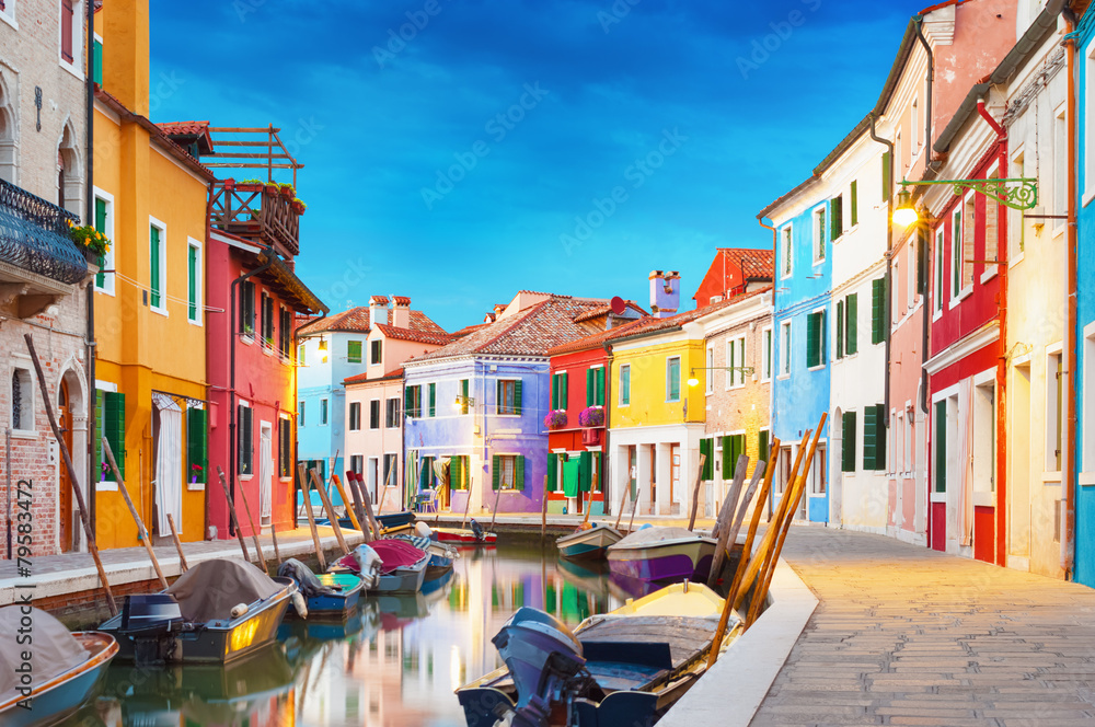 Burano Venice Italy - obrazy, fototapety, plakaty 