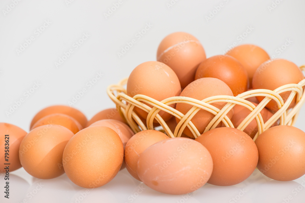 fresh egg and broken eggs isolated on white background fresh egg and broken eggs isolated on white background