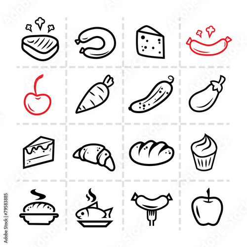 food line icons
