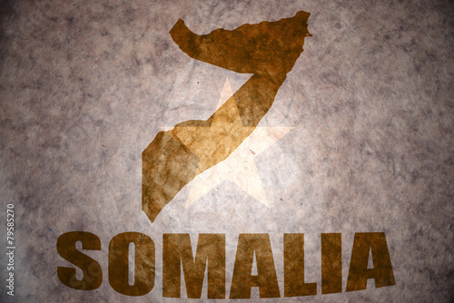 somalia vintage map