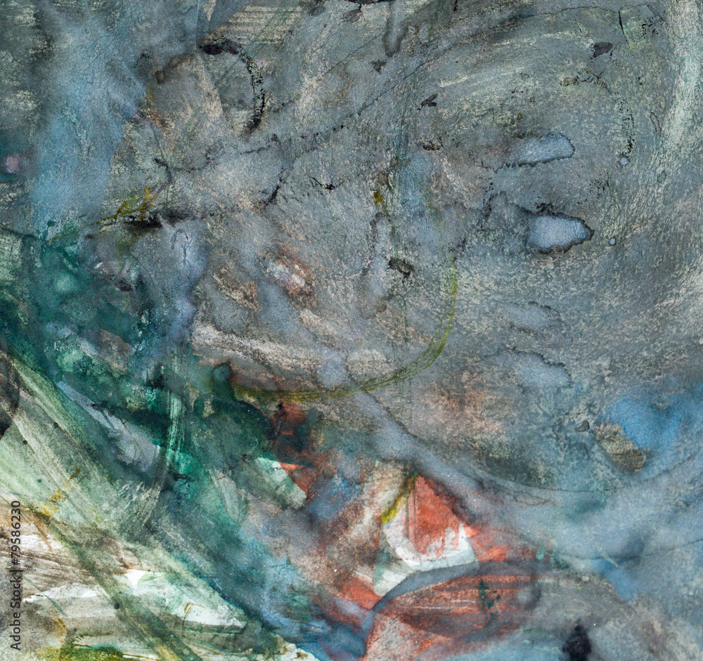 Naklejka premium ink stains on white paper