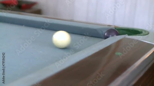 Man playing pool photo