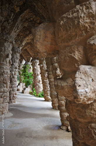 Stone Gallery Park Guell