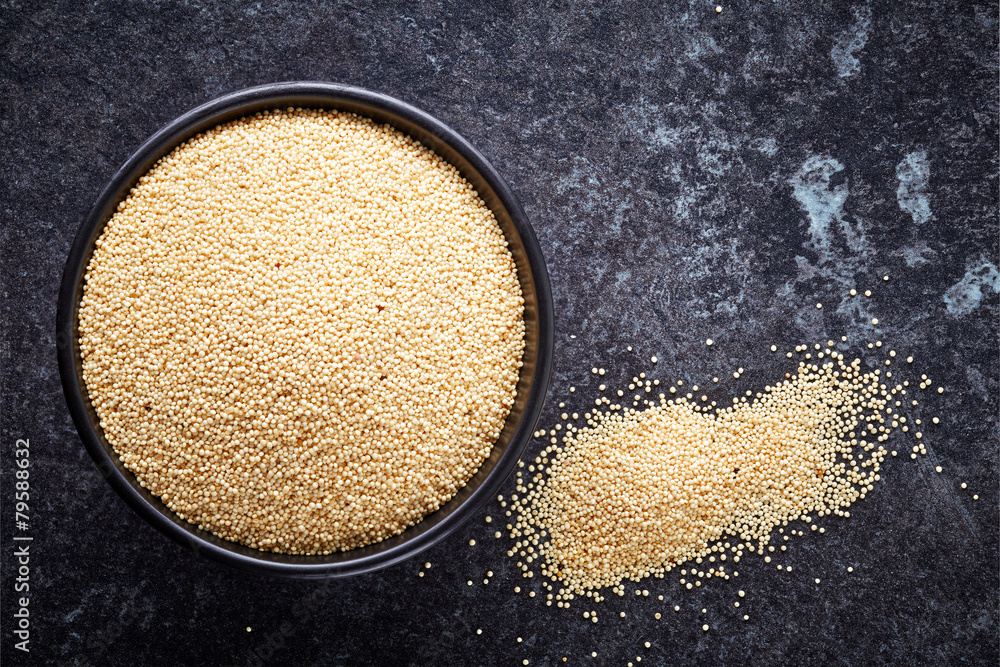 bowl of healthy amaranth seeds bowl of healthy amaranth seeds