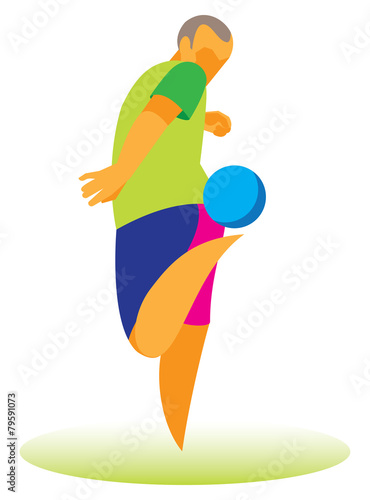 Freestyle football.Player