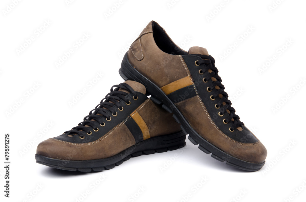 Male shoes isolated on white background Male shoes isolated on white background