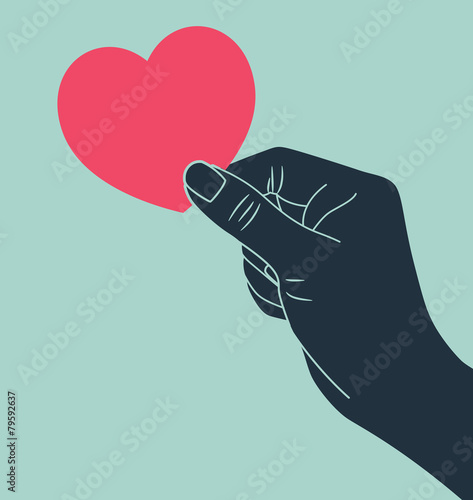 hand giving love symbol