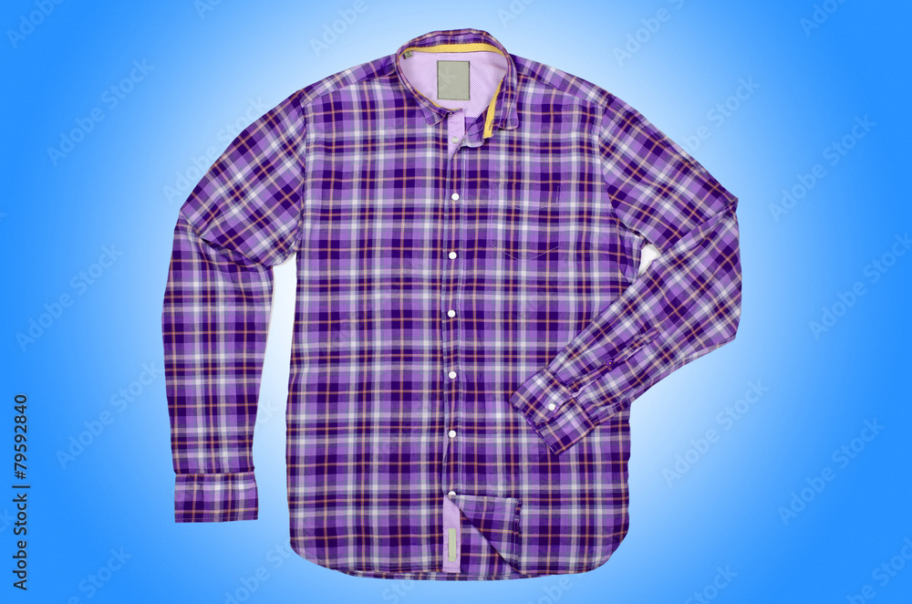 Nice male shirt isolated on the white Nice male shirt isolated on the white